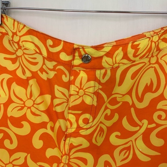 Steve & Barrys Swimwear Women's Boy Shorts Size Small Microfiber Orange - Picture 5 of 11